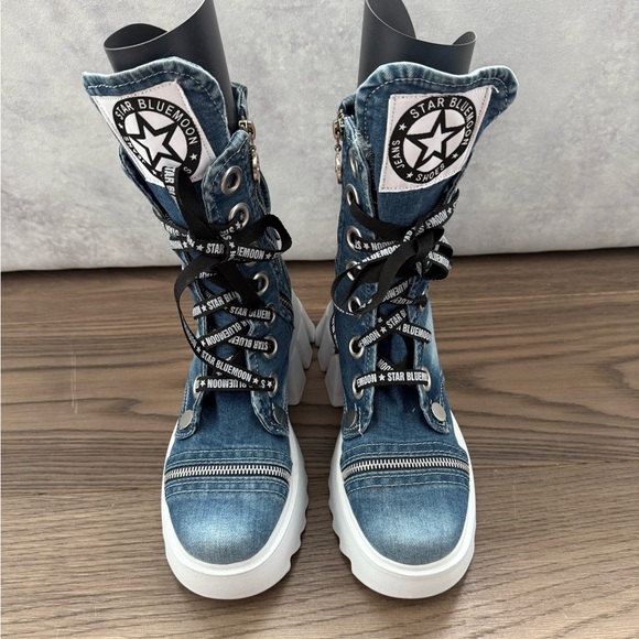 Denim Sneaker Boots size 40